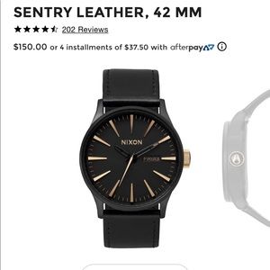 Nixon Watch Sentry Leather watch
